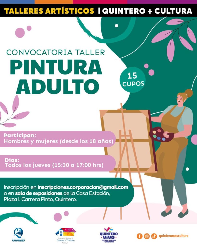 ¡Convocatoria abierta para el Taller de Pintura Adulto🖌️🎨!