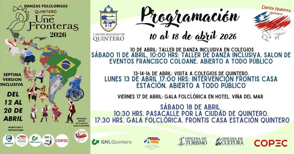 Quintero Une Fronteras a través de la danza💃🇨🇱