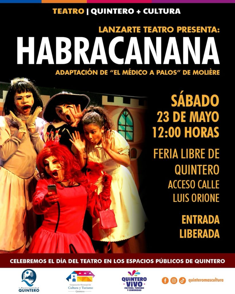 Lanzarte Teatro presenta “𝗛𝗮𝗯𝗿𝗮𝗰𝗮𝗻𝗮𝗻𝗮”, 𝗮𝗱𝗮𝗽𝘁𝗮𝗰𝗶𝗼́𝗻 𝗱𝗲 “𝗘𝗹 𝗺𝗲́𝗱𝗶𝗰𝗼 𝗮 𝗽𝗮𝗹𝗼𝘀” 𝗱𝗲 𝗠𝗼𝗹𝗶𝗲́𝗿𝗲